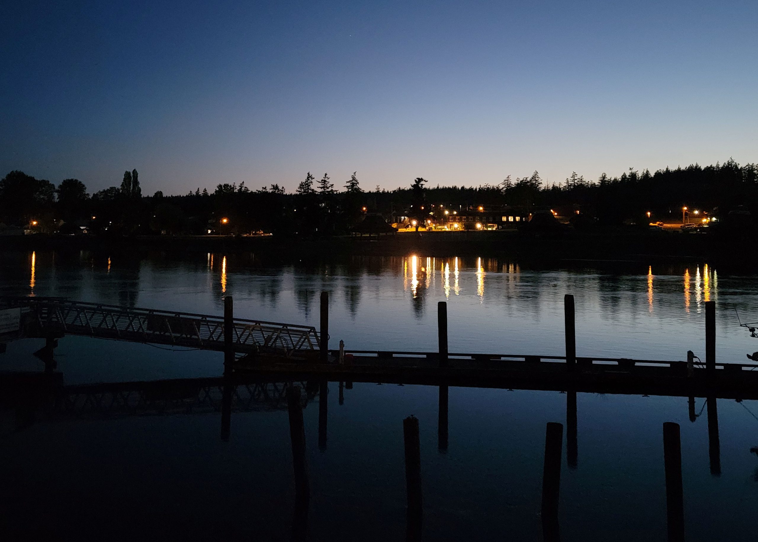 Calm water at evening